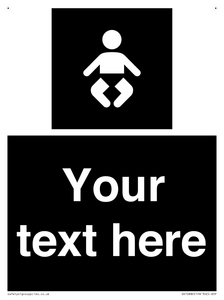 Custom information: black panel baby change